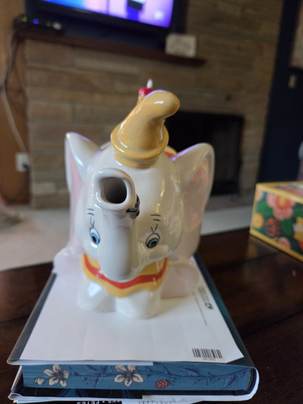 Ceramic Dumbo And Timothy Q. Mouse Teapot- Branded Collectible